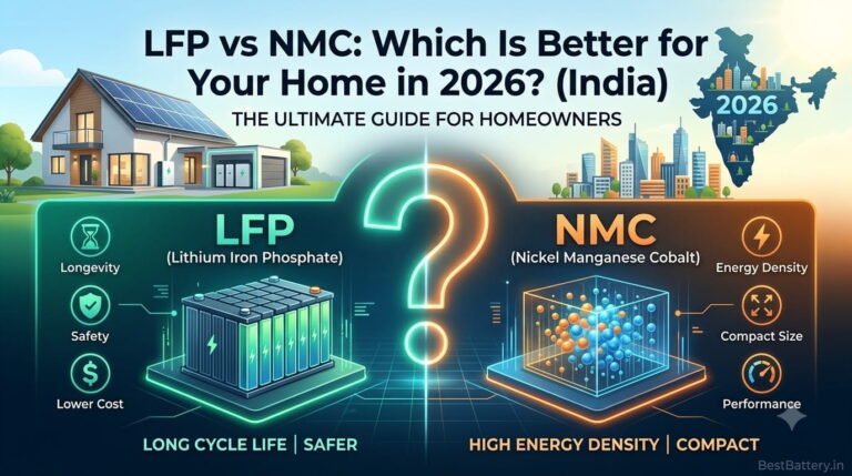 LFP vs NMC Lithium Batteries for Home Energy Storage in India Which Is Better in 2026